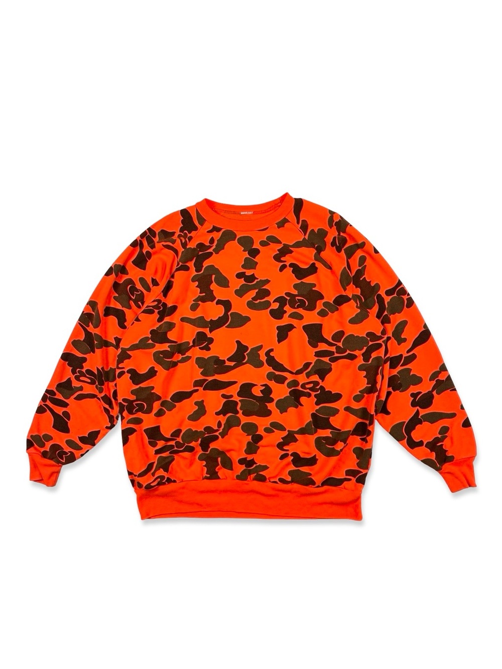 Vintage Orange Camo Hunting Sweatshirt